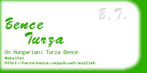 bence turza business card